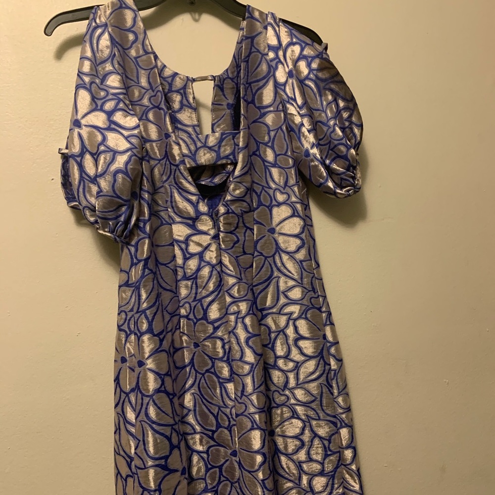 Gray Floral dress